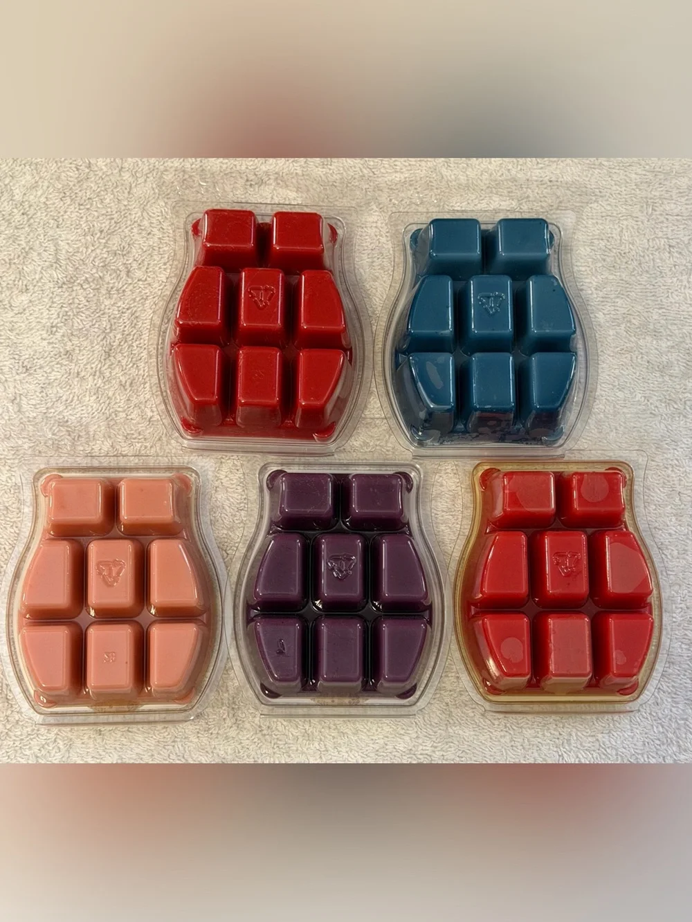NWT RETIRED Scentsy Wax Bar Set Apple Raspberry Strawberry Cranberry Summer Rain